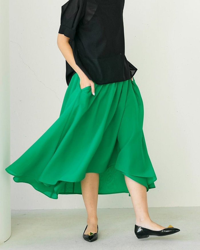 【ドゥクラッセ/DoCLASSE】のハイツイストオーガンジー・ドレープスカート インテリア・キッズ・メンズ・レディースファッション・服の通販 founy(ファニー) https://founy.com/ ファッション Fashion レディースファッション Fashion for Women スカート Skirts オーガンジー Organza Fabric シアー Sheer, See-Through |ID: prp329100004934277 ipo3291000000037033469