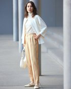 【ドゥクラッセ/DoCLASSE】のスマートツイル・テーパードパンツ ハニーベージュ|ID: prp329100004934284 ipo3291000000037098396