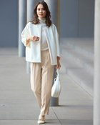 【ドゥクラッセ/DoCLASSE】のスマートツイル・テーパードパンツ グレーベージュ|ID: prp329100004934284 ipo3291000000037098398