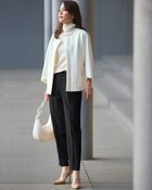 【ドゥクラッセ/DoCLASSE】のスマートツイル・テーパードパンツ ブラック|ID: prp329100004934284 ipo3291000000037098399