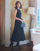【ドゥクラッセ/DoCLASSE】のダブルクロス・Aラインワンピース ネイビー|ID: prp329100004934286 ipo3291000000037257202