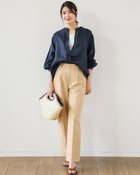 【ドゥクラッセ/DoCLASSE】のスマートツイル・ストレートパンツ ハニーベージュ|ID: prp329100004934287 ipo3291000000037102582