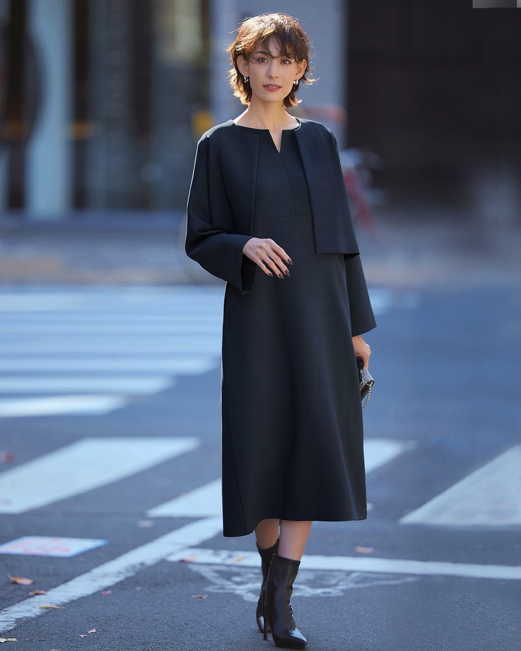 【ドゥクラッセ/DoCLASSE】のウォッシャブル・ノーカラージャケット 人気、トレンドファッション・服の通販 founy(ファニー) 　ファッション　Fashion　レディースファッション　Fashion for Women　アウター　Coat / Outerwear Collection　レディースジャケット・軽アウター　Jackets　ノーカラージャケット / シンプル上品コーデ　Collarless Jackets　インナー　Innerwear　オケージョン　Occasion Wear　ショート　Short, Short Length　ジャケット　Jacket, Outerwear　ストレッチ　Stretch, Stretchy Fabric　スリット　Slit, Slit Detail　セットアップ　Set-Up, Coordinated Outfit　ボレロ　Bolero, Short Cardigan　ワイド　Wide, Wide Fit　エレガント 上品　Elegant　ビジネス 仕事 通勤　Business / Work / Commuting　 other-1|ID: prp329100004934288 ipo3291000000037033503