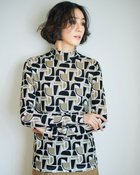 【ドゥクラッセ/DoCLASSE】のシアープリント・ハイネックプルオーバー ベージュ・パターン|ID: prp329100004934292 ipo3291000000037102592