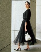 【ドゥクラッセ/DoCLASSE】の裾デザイン・チュールスカート 人気、トレンドファッション・服の通販 founy(ファニー) ファッション Fashion レディースファッション Fashion for Women スカート Skirts チュール Tulip, Tulip Motif トレンド Trend, Trending Now フェミニン Feminine, Girly thumbnail ブラック|ID: prp329100004934296 ipo3291000000037033531