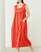 【ドゥクラッセ/DoCLASSE】のハイカウントリネン・ピンタックワンピース オレンジ|ID: prp329100004934303 ipo3291000000037098410