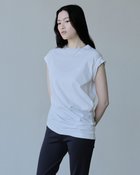 【ドゥクラッセ/DoCLASSE】のハイゲージコットン・フレンチスリーブTシャツ ホワイト|ID: prp329100004934307 ipo3291000000037102604