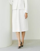 【ドゥクラッセ/DoCLASSE】のストレッチジャカード・フレアスカート ホワイト|ID: prp329100004934321 ipo3291000000037033610