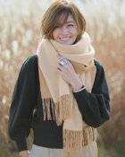 【ドゥクラッセ/DoCLASSE】のカシミヤ混ダブルフェイス・ストール ベージュ・パターン|ID: prp329100004934338 ipo3291000000037257303