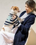 【ヌックル/Nukle】のNukle・テディドッグウェア/ボーダー ミッドナイトブルー|ID: prp329100004934344 ipo3291000000037033701