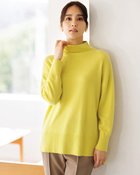 【ドゥクラッセ/DoCLASSE】のプレミアムカシミヤ・切替ハイネックセーター イエロー|ID: prp329100004934351 ipo3291000000037102671