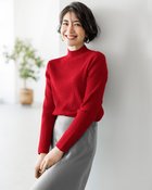 【ドゥクラッセ/DoCLASSE】のリブ編み・ハイネックセーター レッド|ID: prp329100004934353 ipo3291000000037033757