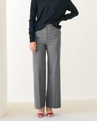 【ドゥクラッセ/DoCLASSE】の強撚ヴィスコース・ストレートパンツ チャコール|ID: prp329100004934354 ipo3291000000037102674