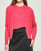 【ドゥクラッセ/DoCLASSE】のスーパーファインメリノ・クルーカーディガン フューシャピンク|ID: prp329100004934356 ipo3291000000037098454