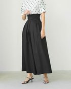 【ドゥクラッセ/DoCLASSE】のドレープツイル・ハイウエストパンツ ブラック|ID: prp329100004934357 ipo3291000000037282341