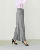 【ドゥクラッセ/DoCLASSE】のストレッチウール・タックワイドパンツ グレー|ID: prp329100004934359 ipo3291000000037098456