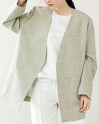 【ドゥクラッセ/DoCLASSE】のヘザーリネンウール・ボクシージャケット ライトグレー|ID: prp329100004934361 ipo3291000000037098461