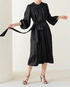 【ドゥクラッセ/DoCLASSE】のシルキーサテン・アシメギャザーワンピース 人気、トレンドファッション・服の通販 founy(ファニー) ファッション Fashion レディースファッション Fashion for Women ワンピース Dresses とろみ Fluid, Flowy Fabric なめらか Smooth, Silky Texture エレガント 上品 Elegant ギャザー Gathered, Ruffled サテン Satin, Glossy Fabric シルク Silk, 100% Silk ボックス Boxy, Box Shape リボン Ribbon, Bow thumbnail ブラック|ID: prp329100004934366 ipo3291000000037033797