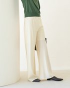 【ドゥクラッセ/DoCLASSE】の細番手ウールストレッチ・ワイドパンツ ホワイト|ID: prp329100004934369 ipo3291000000037098463