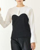 【ドゥクラッセ/DoCLASSE】のストレッチボンディング・レイヤードビスチェ ブラック|ID: prp329100004934384 ipo3291000000037033877