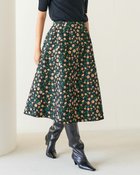 【ドゥクラッセ/DoCLASSE】のボタニカルジャカード・タックフレアスカート オレンジパターン|ID: prp329100004934392 ipo3291000000037098499