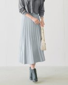 【ドゥクラッセ/DoCLASSE】のウールライク・裾消しプリーツスカート グレーブルー|ID: prp329100004934394 ipo3291000000037102719