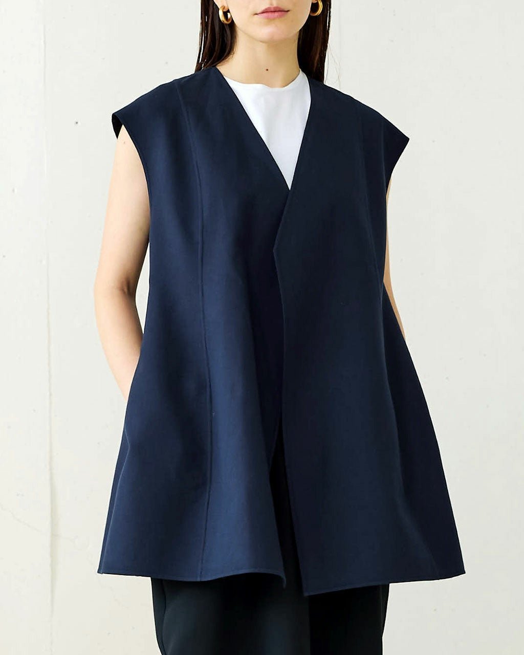 【ドゥクラッセ/DoCLASSE】のコットンダブルフェイス・コクーンジレ 人気、トレンドファッション・服の通販 founy(ファニー) 　ファッション　Fashion　レディースファッション　Fashion for Women　アウター　Coat / Outerwear Collection　レディースジャケット・軽アウター　Jackets　シェイプ　Shape, Slim Fit　ジャケット　Jacket, Outerwear　ベスト　Vest, Waistcoat　 other-1|ID: prp329100004934396 ipo3291000000037033910