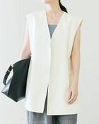 【ドゥクラッセ/DoCLASSE】のコットンダブルフェイス・コクーンジレ オフホワイト|ID: prp329100004934396 ipo3291000000037094221