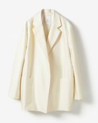 【ドゥクラッセ/DoCLASSE】のシルクウールタフタ・オーバーサイズジャケット 人気、トレンドファッション・服の通販 founy(ファニー) ファッション Fashion レディースファッション Fashion for Women アウター Coat / Outerwear Collection レディースジャケット・軽アウター Jackets シルク Silk, 100% Silk ジャケット Jacket, Outerwear ベスト Vest, Waistcoat ミックス Mix, Mixed Style エレガント 上品 Elegant thumbnail ホワイト|ID: prp329100004934397 ipo3291000000037033915