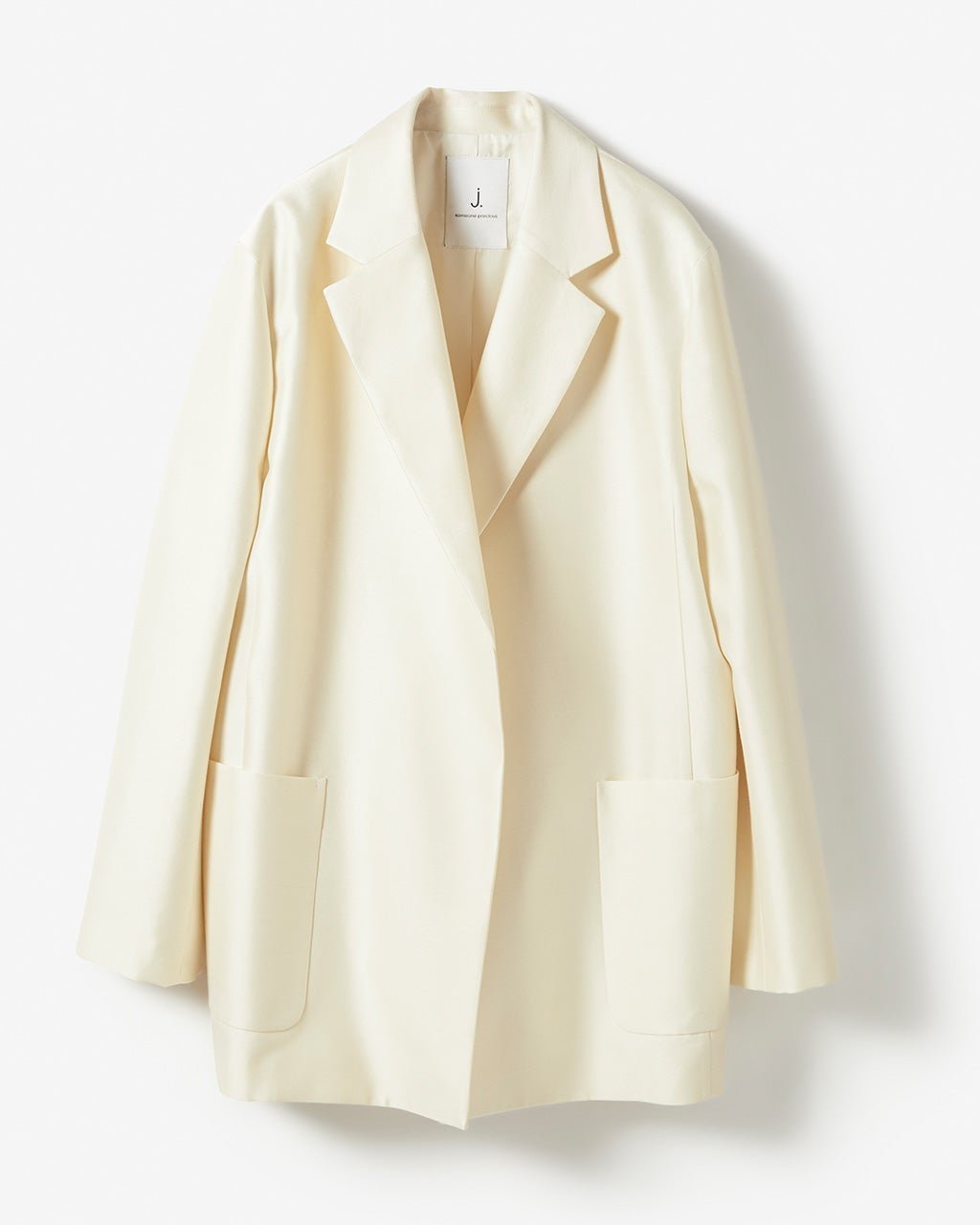 【ドゥクラッセ/DoCLASSE】のシルクウールタフタ・オーバーサイズジャケット インテリア・キッズ・メンズ・レディースファッション・服の通販 founy(ファニー) 　ファッション　Fashion　レディースファッション　Fashion for Women　アウター　Coat / Outerwear Collection　レディースジャケット・軽アウター　Jackets　シルク　Silk, 100% Silk　ジャケット　Jacket, Outerwear　ベスト　Vest, Waistcoat　ミックス　Mix, Mixed Style　エレガント 上品　Elegant　ホワイト|ID: prp329100004934397 ipo3291000000037033915