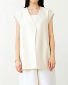 【ドゥクラッセ/DoCLASSE】のシルクウールタフタ・ボクシージレ ホワイト|ID: prp329100004934399 ipo3291000000037033920