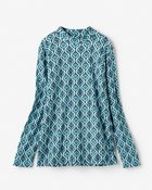 【ドゥクラッセ/DoCLASSE】の超長綿・ハイネック/総柄 人気、トレンドファッション・服の通販 founy(ファニー) ファッション Fashion レディースファッション Fashion for Women トップス・カットソー Cut & Sew Tops シャツ・ブラウス・オフィスカジュアル Elegant Blouses & Button-Ups ロングTシャツ・Tシャツ Longline T-Shirts & Tees カットソー・ベーシックTシャツ Cut-and-Sewn Tops / Stretch Tees & Basics なめらか Smooth, Silky Texture カットソー Cut and Sewn Top タートルネック Turtleneck, High Neck ハイネック High Neck, Mock Neck thumbnail ネイビー&times;ブルー|ID: prp329100004934401 ipo3291000000037033926