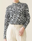 【ドゥクラッセ/DoCLASSE】の超長綿・ハイネック/総柄 人気、トレンドファッション・服の通販 founy(ファニー) ファッション Fashion レディースファッション Fashion for Women トップス・カットソー Cut & Sew Tops シャツ・ブラウス・オフィスカジュアル Elegant Blouses & Button-Ups ロングTシャツ・Tシャツ Longline T-Shirts & Tees カットソー・ベーシックTシャツ Cut-and-Sewn Tops / Stretch Tees & Basics なめらか Smooth, Silky Texture カットソー Cut and Sewn Top タートルネック Turtleneck, High Neck ハイネック High Neck, Mock Neck thumbnail ブラックマルチ|ID: prp329100004934401 ipo3291000000037033927