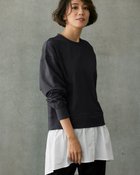 【ドゥクラッセ/DoCLASSE】のロングシャツドッキング・裏毛プルオーバー 人気、トレンドファッション・服の通販 founy(ファニー) ファッション Fashion レディースファッション Fashion for Women トップス・カットソー Cut & Sew Tops シャツ・ブラウス・オフィスカジュアル Elegant Blouses & Button-Ups ロングTシャツ・Tシャツ Longline T-Shirts & Tees カジュアルプルオーバー・ニットトップス Pullovers & Knit Tops / Casual Pullovers カットソー・ベーシックTシャツ Cut-and-Sewn Tops / Stretch Tees & Basics おすすめ Recommended / Our Picks カットソー Cut and Sewn Top ドッキング Docking, Mixed Material ロング Long, Long-Length 今季 This Season, Current Season thumbnail 墨黒|ID: prp329100004934409 ipo3291000000037033958