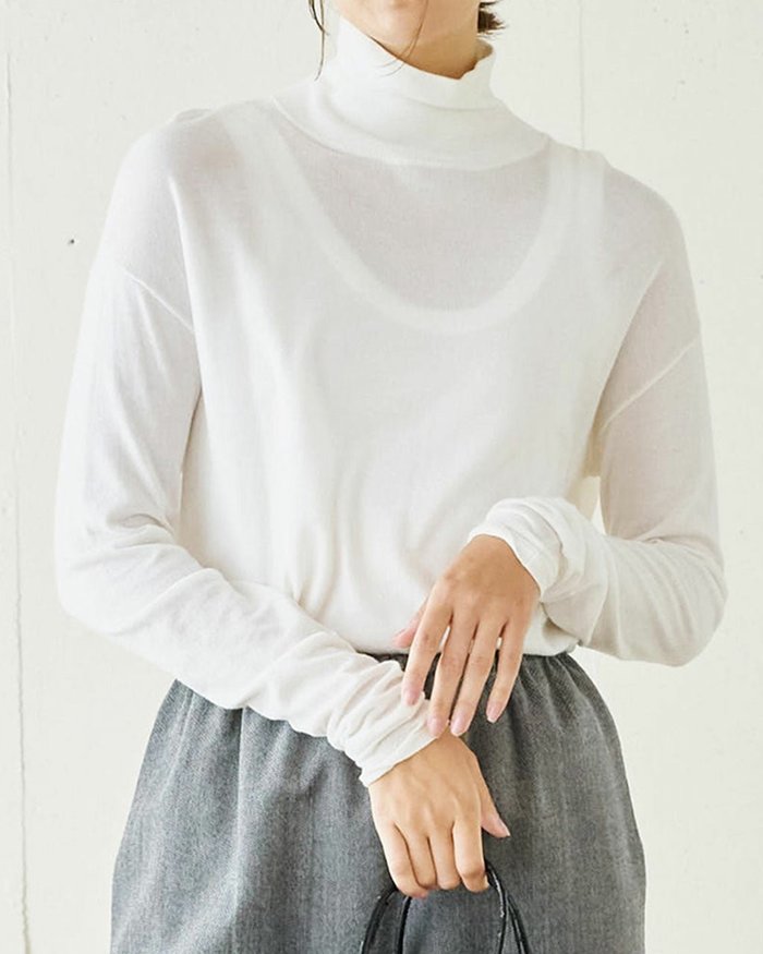【ドゥクラッセ/DoCLASSE】のシーアイランドコットン・シアータートルネック インテリア・キッズ・メンズ・レディースファッション・服の通販 founy(ファウニー) https://founy.com/ ファッション Fashion レディースファッション Fashion for Women トップス・カットソー Cut & Sew Tops ニット Knit Tops & Sweaters タートルネック・ハイネックトップス Turtlenecks & High-Neck Tops 春 Spring A/W・秋冬 Autumn/Winter |ID: prp329100004934422 ipo3291000000037033995