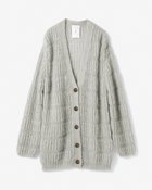 【ドゥクラッセ/DoCLASSE】のキッドモヘア・エアリーカーディガン ライトグレー|ID: prp329100004934423 ipo3291000000037102775