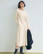 【ドゥクラッセ/DoCLASSE】のソフトポンチ・サイドツイストワンピース ストーン|ID: prp329100004934435 ipo3291000000037034048