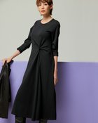 【ドゥクラッセ/DoCLASSE】のソフトポンチ・サイドツイストワンピース ブラック|ID: prp329100004934435 ipo3291000000037034050