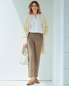 【ドゥクラッセ/DoCLASSE】のウールタッチニードル・テーパード/69cm トープ|ID: prp329100004934437 ipo3291000000037034059