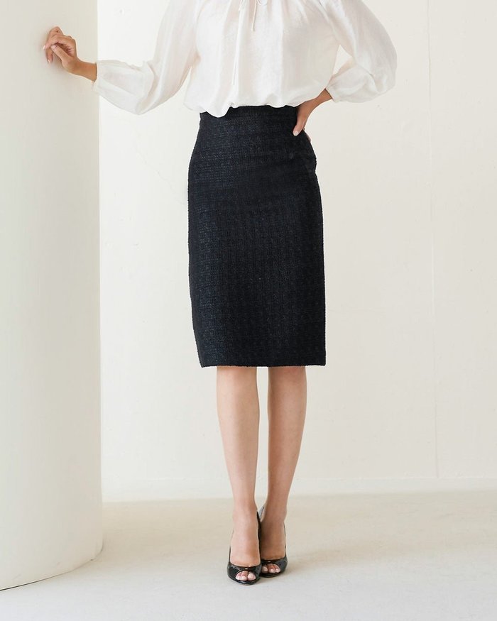 【ドゥクラッセ/DoCLASSE】の尾州ファンシーツイード・ナロースカート インテリア・キッズ・メンズ・レディースファッション・服の通販 founy(ファニー) https://founy.com/ ファッション Fashion レディースファッション Fashion for Women スカート Skirts |ID: prp329100004934439 ipo3291000000037102805