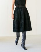 【ドゥクラッセ/DoCLASSE】のフェザージャカード・フレアスカート ブラック|ID: prp329100004934440 ipo3291000000037034068