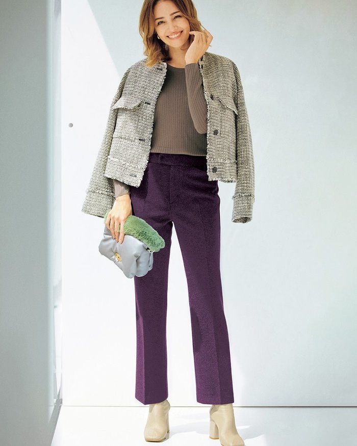 【ドゥクラッセ/DoCLASSE】のウールタッチニードル・セミフレア/68cm インテリア・キッズ・メンズ・レディースファッション・服の通販 founy(ファニー) https://founy.com/ ファッション Fashion レディースファッション Fashion for Women パンツ Pants & Trousers |ID: prp329100004934447 ipo3291000000037098520