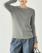 【ドゥクラッセ/DoCLASSE】のシルクカシミヤ・クルーネックセーター グレー|ID: prp329100004934455 ipo3291000000037102829