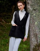 【ドゥクラッセ/DoCLASSE】のプレミアボイルドウール・ベルト付きベスト ブラック|ID: prp329100004934456 ipo3291000000037102836