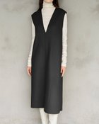 【ドゥクラッセ/DoCLASSE】のメルトンダブルフェイス・ワンピースジレ ブラック|ID: prp329100004934461 ipo3291000000037257569