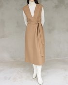 【ドゥクラッセ/DoCLASSE】のメルトンダブルフェイス・ワンピースジレ キャメル|ID: prp329100004934461 ipo3291000000037257572