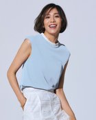 【ドゥクラッセ/DoCLASSE】のUVニット・タックフリルプルオーバー サックス|ID: prp329100004934471 ipo3291000000037034177