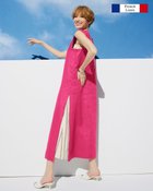 【ドゥクラッセ/DoCLASSE】のフレンチリネン・レイヤードドレス フューシャピンク|ID: prp329100004934479 ipo3291000000037102869