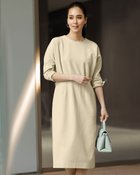 【ドゥクラッセ/DoCLASSE】の二重織りカルゼ・カッティングワンピース ベージュ|ID: prp329100004934488 ipo3291000000037102885