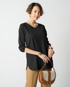 【ドゥクラッセ/DoCLASSE】のVネックシャツテール/長袖・ドゥクラッセTシャツ ブラック|ID: prp329100004934490 ipo3291000000037102894